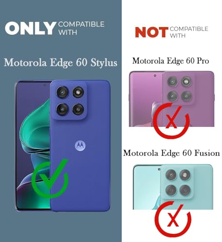 Image of Jkobi Back Cover for Motorola Moto Edge 60 Stylus (Silicone Clear Shockproof Case with Camera Protection and Dust Plugs | Transparent)