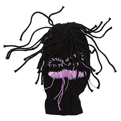 Bonnet tricoté amusant à capuche Halloween en maille chaude isolante