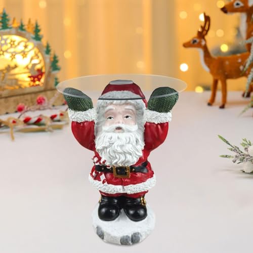 Plateau de service résine Père Noël rangez vos clés avec style