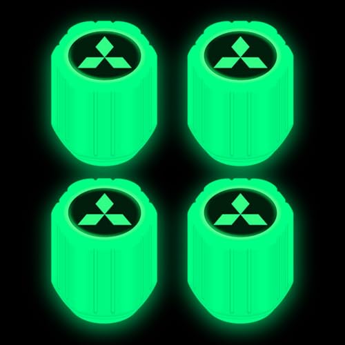 MTYGYKED 4 Piezas Tapas Válvulas para Mitsubishi Attrage Chariot Dingo,Válvula De Neumático Tapas De Polvo De Rueda Neumaticos Válvula Accesorios Neumáticos Coche