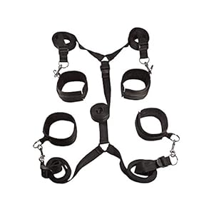 Sportsheets – Manbound – bed bondage set, zwart, 1 stuk