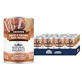 Natural Balance Limited Ingredient Adult Wet Canned Dog Food with Healthy Grains, Reserve Duck & Brown Rice Recipe, 13 Ounce (Pack of 12)