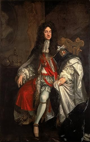 Impression d'affiches roi Charles II : sublimez votre salon baroque avec cette toile 60x90cm