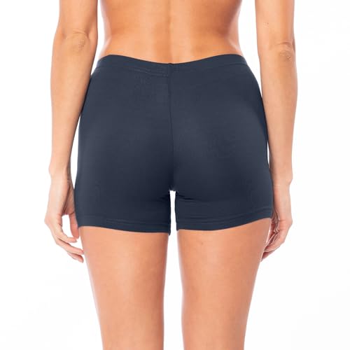 Sexy Basics Women's 12 Pack Cotton Stretch Light Weight Boyshort Boxer Brief Undershorts3