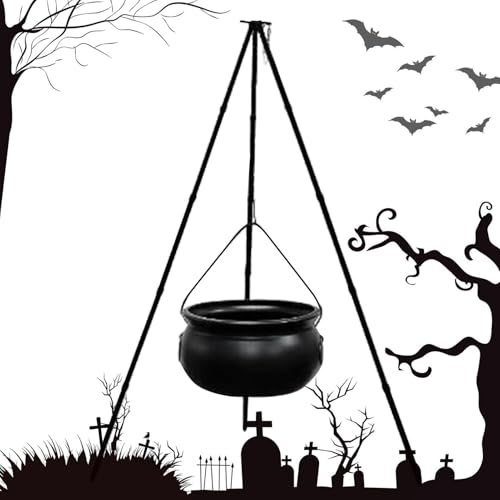 Bol Chaudron Halloween intérieur extérieur : contenant robuste pour table - 2