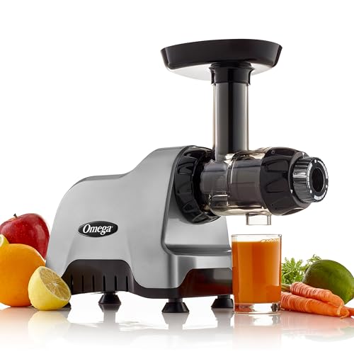 Omega Compact Slow Speed Multi-Purpose Nutrition System Juicer Orizzontale, Plastica, Argento - immagine 4