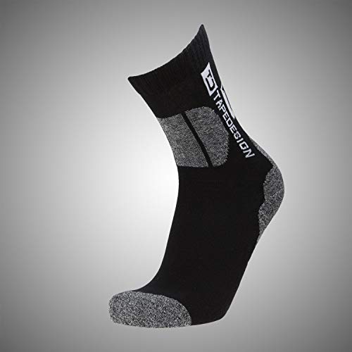 Tapedesign Chaussettes d'extérieur unisexes. Taille unique Noir/gris Cover