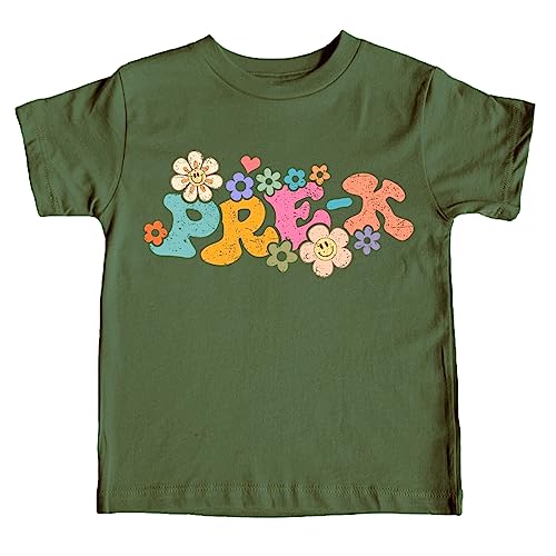 Pre-K Groovy Daisy First Day of School T-Shirt Back to School 1st Day of School Outfit