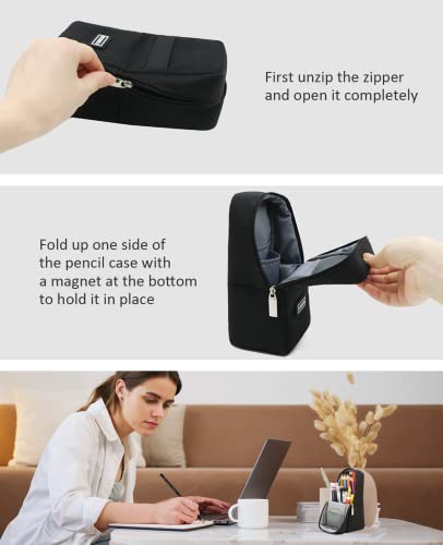 Yoceweca Standing Pencil Case, The 2-In-1 Pencil Case + Phone Stand #TOP6