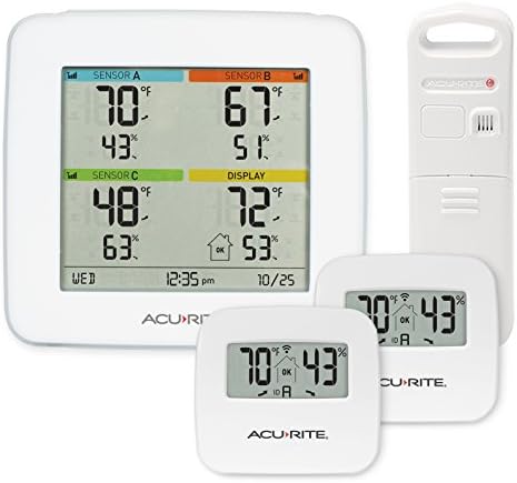 AcuRite 01096M Temperature & Humidity Station with 3 Indoor/Outdo...