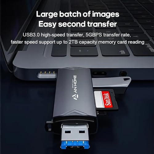 Anhome Smart Home YC-CR19-2024 Anhome Sd Card Reader Usb C 6 In 1 Otg Memory Adapter Connector Usb 3.0 Usb C Micro Usb Supports Sd/Microsd/Sdxc/Sdhc/Mmc/Rs-Mmc/Uhs-I Compatible thumb #3