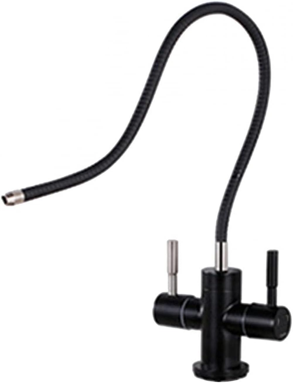 Grifo con Filtro de Agua Potable, Grifo para Fregadero de Cocina, Negro, rotación de 360 ​​Grados, Grifo purificador para Fregadero de Cocina, se Adapta a Todos los Sistemas de Filtro de Agua y