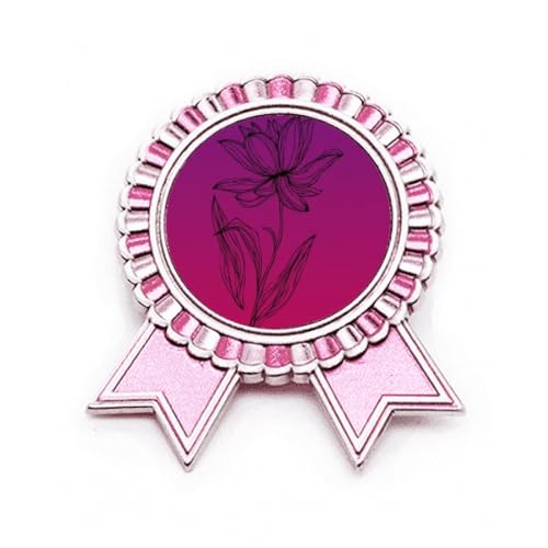 Broche fleur de lotus rose en métal taille M un cadeau d'anniversaire idéal
