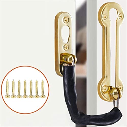 Pestillo de cadena antirrobo con perno grueso para puerta 6