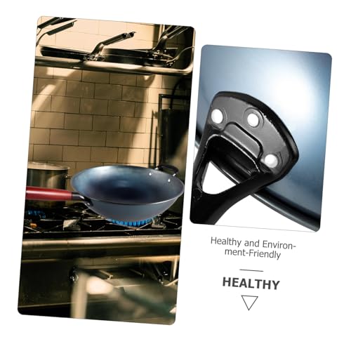 Wok Tradicional de Hierro con Mango de Madera miniatura 7