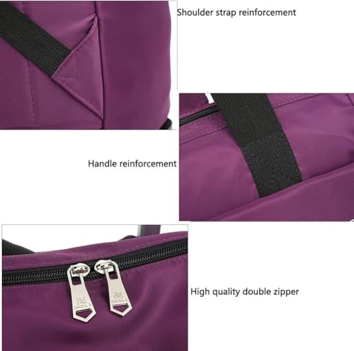 Faltbarer 2-in-1-Einkaufstrolley auf Rädern, tragbarer Einkaufswagen aus Aluminiumlegierung, mit abnehmbarer Einkaufstasche, ideal für Supermarkt und Reisen (schwarz) – Bild 6