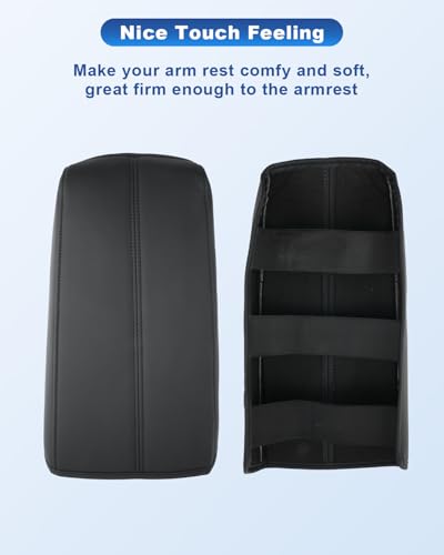 Image of CDEFG for 2025 2026 Nissan Murano Accessories Center Console Cover, for 2025 2026 Nissan Murano Armrest Cover Middle Console Pad Arm Rest Cushion Leather Cover