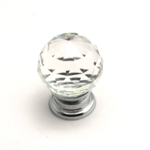 Temax Round Zinc Alloy Clear Crystal Sparkle Cabinet Drawer Door Pulls Knobs Handle #TOP2