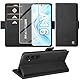 Giyer für Samsung Galaxy A16 5G Hülle mit Schutzfolie, Handyhülle Galaxy A16 4G/5G PU Leder Wallet Flip Case, Schutzhülle für Samsung A16 5G Klapphülle Tasche mit Kartenfach Standfunktion (Schwarz)