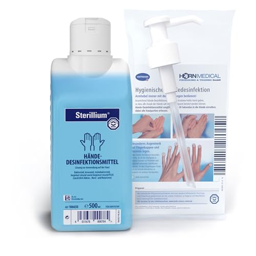Horn Medical Dosierpumpe mit Sterillium Händedesinfektionsmittel (1 x 500 ml)
