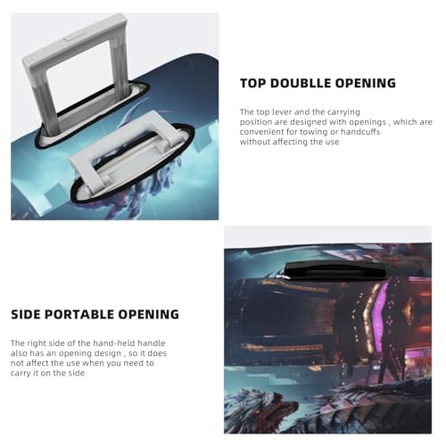 Urban Mechanical Dragon Travel Luggage Covers - Elasticity Suitcase Covers Protector for Luggage 18-32 Inch4