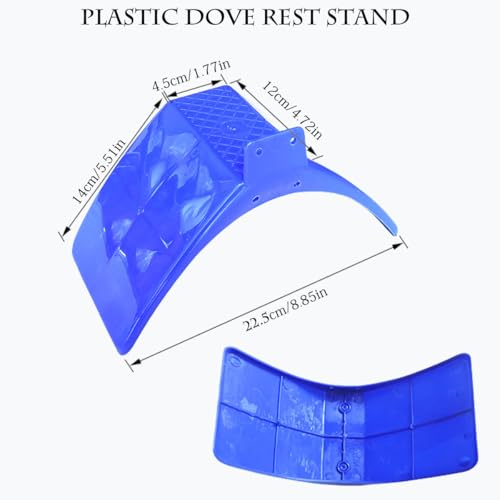 Image of 10 Pcs Dove Rest Stand, Thickened Lightweight Pigeons Rest Stand Plastic Birds Roost Holder, Doves Dwelling Frame Birdcage Accessories for Parrots and Other Birds(Blue)