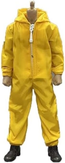 ximitoy Ropa de soldado a escala 1/12 Modelo de mono amarillo de moda para 6 '' (sin figura)