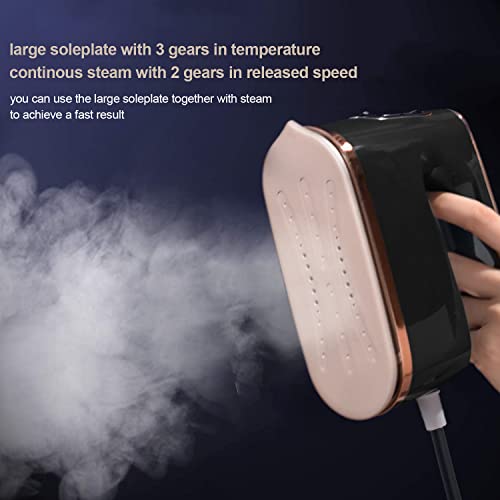 Yika Portable Steamer For Clothes, Handheld Garment Clothing Steamer Iron, Ironing & Steaming 2 In 1, Large Soleplate, 45S Heat Up, Fabric Wrinkle Remover For Home And Travel #TOP2