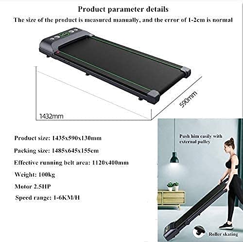 Image of Folding Treadmills Under Desk Treadmill Low Noise Folding Walking Jogginghine with Remote Control and Led Display