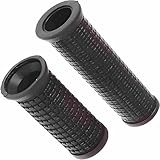 WIXGAOTK 2Pcs Bike Handlebar Grips for Twisting Shifter, Long/Short Compatible Shockproof Anti Slip Soft Rubber Handlebars for MTB Parts, Cycling Components & Accessories