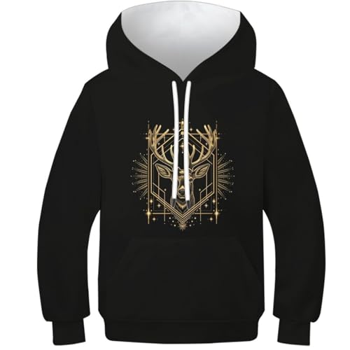 Sweat-shirt chèvre éblouissante 3D pour enfants avec capuche