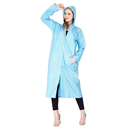 Image of Trendy Women's /Girl Rain Coat /Rain Wear (Along with Cap) Absolute Comfortable and Made with 100% Water Proof Material.