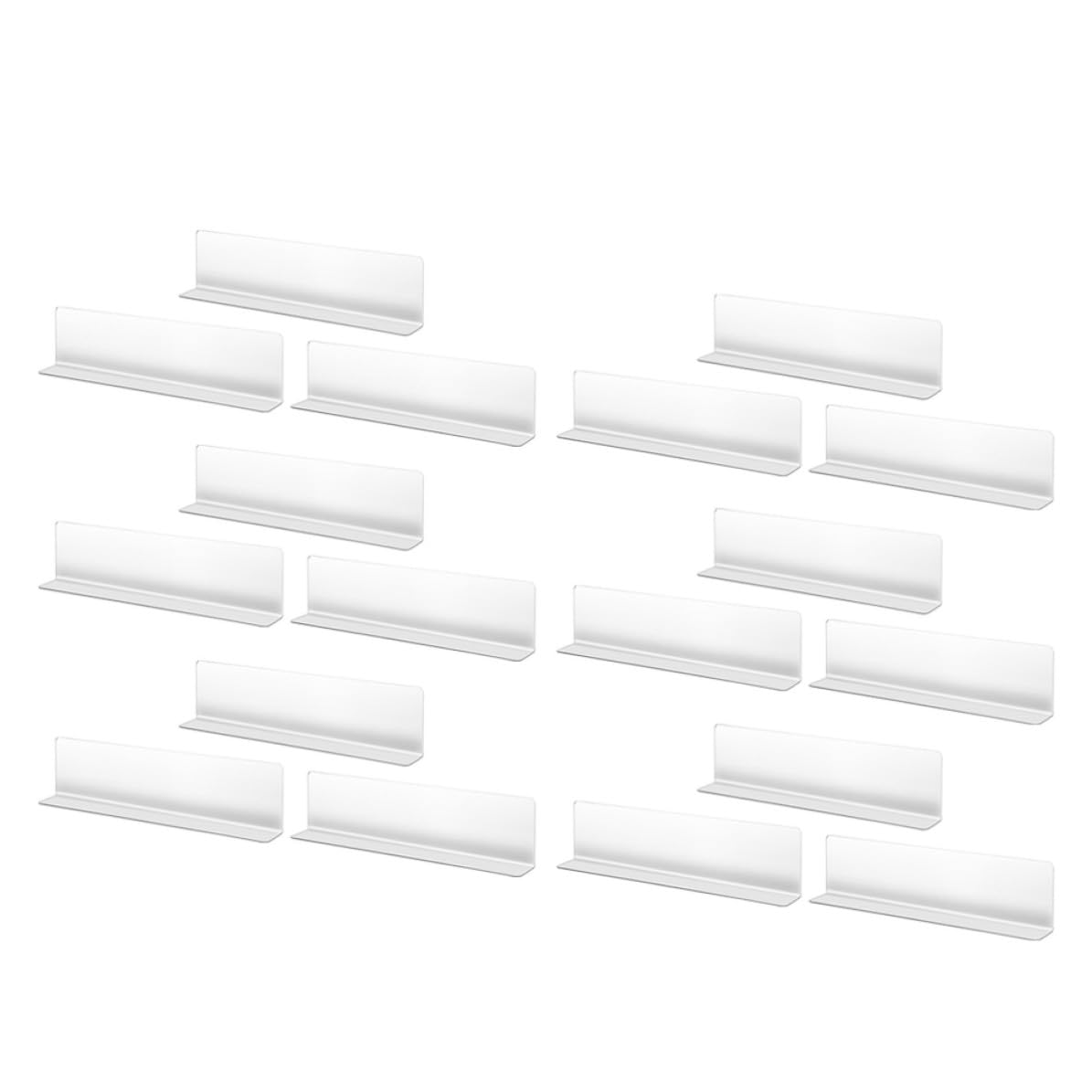 Séparateurs d'étagère plastique L-Shaped armoire dressing