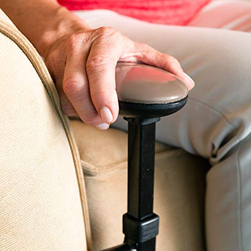 Stander EZ Stand-N-Go, Adjustable Standing Mobility Aid, Chair Assist Grab Bars with Ergonomic Stand Assist Handles, Independent Living Aid