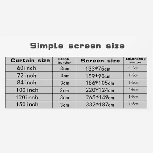Pantalla Proyector Simple de 60 Pulgadas 16:9 miniatura 6