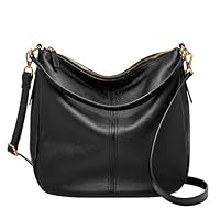 FOSSIL Women's Western Hobo Bag, Black, Medium US