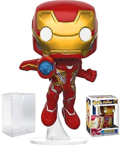 Funko Pop! Marvel: Avengers Infinity War - Iron Man Vinyl Figure (Bundled with Pop Box Protector Case)
