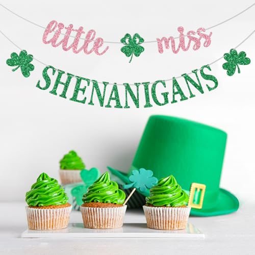 Bannière Little Miss Shenanigans trèfle pour Saint-Patrick - 3