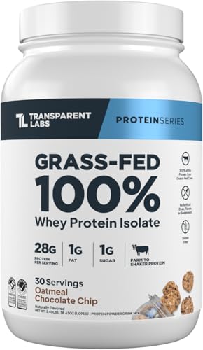 How To Make Protein Shakes Taste Better: 15 Simple Tricks That Actually Work 12 Transparent Labs Grass-Fed Whey Protein Isolate - Naturally Flavored, Gluten Free Grassfed Whey Protein Powder w/ 28g Protein per Serving & 9 Amino Acids - 30 Servings, Oatmeal Chocolate Chip Cookie