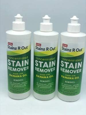 Ultra Stainz R Out Concentrated Stain Remover 16 oz Bottles x 3. Original Banana Oil Formula from The Inventor