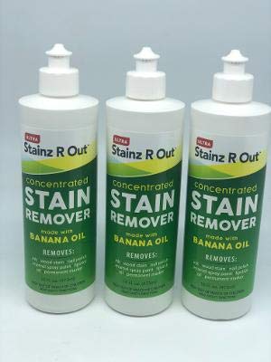 Ultra Stainz R Out Concentrated Stain Remover 16 oz Bottles x 3. Original Banana Oil Formula from The Inventor