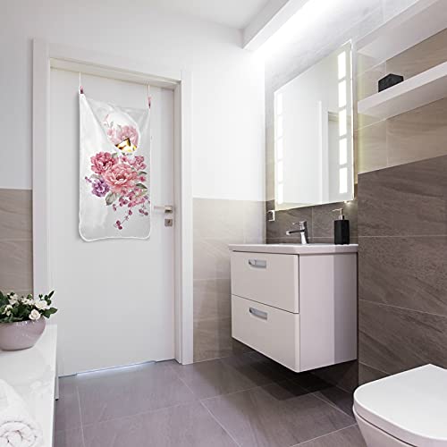 Tatenale Floral Hanging Laundry Hamper Over The Door Wall Oxford Fabric Cute Hanging Laundry Clothes Bag, 29.5X20Inch 1Pcs #TOP5