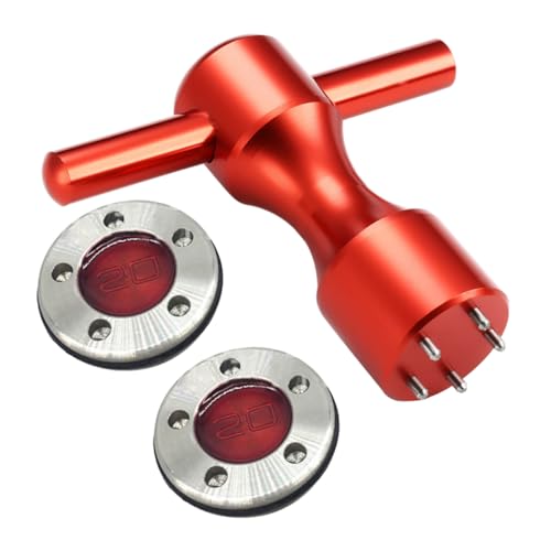 BRIGHTFUFU 2pcs 20g Red Putter Weight Set Golf Wrench Tool for Sturdy