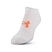 Under Armour Women's Essential No Show Socks, Multipairs, White/Assorted Colors (6-Pairs), Medium