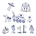 DJECO DIY Cap Space Rocket Craft Kit - Space Themed Creations - Arts & Crafts for Kids - Fun & Creative for Family & Friends, Perfect for Gift - Educational Kit for Children 4+ Years Girls & Boys