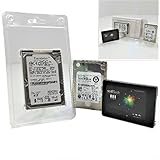 Hard Drive Clamshell Individual ESD Plastic Case with Sleeve Kit for 2.5” HDD Disk Drives (250)