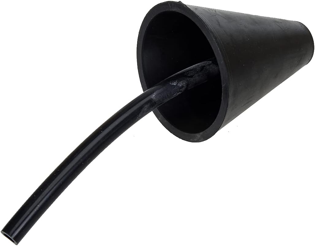 beler Black Smoke Leak Detector Intake Boot Cone Adapter Universal for All EVAP Smoke Machine Vacuum Leak Tester