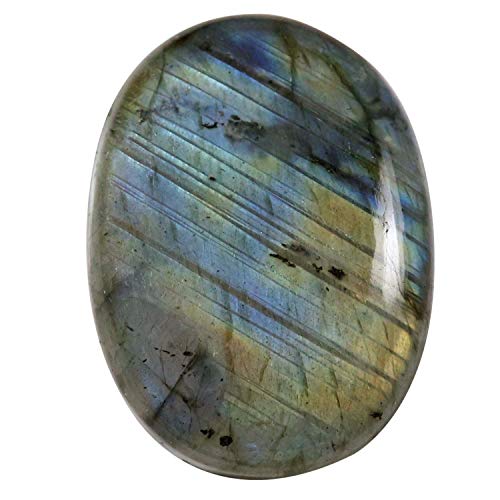Labradorite naturelle en cabochon de 75,2 ct, une gemme MQ72 d'exception pour haute joaillerie