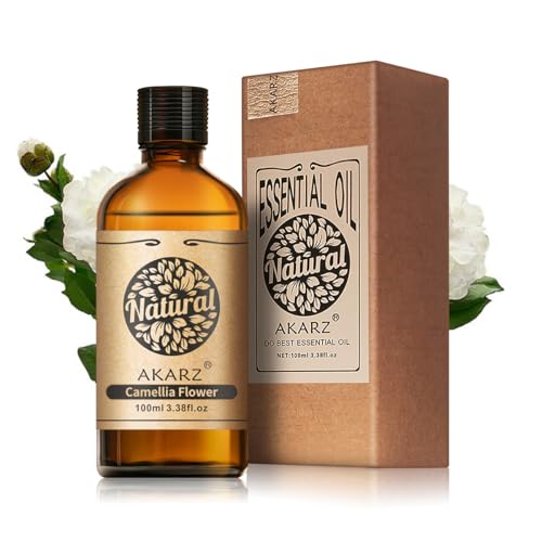 AKARZ 100ml Aceite esencial de Flor de Camelia - Aceite esencial puro para difusores, luces aromáticas y aromas ambientales