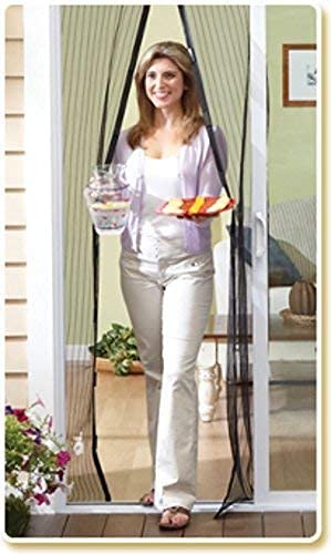 Divik Anti Insects Flies Bugs Curtain - Magic Hands Free Screen Door Net Mesh - Mosquito Screen Curtain for Main Doors Mesh with Magnets